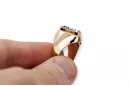 Original Vintage 14K Rose Gold Zircon Ring Vintage Jewlery vrc077r